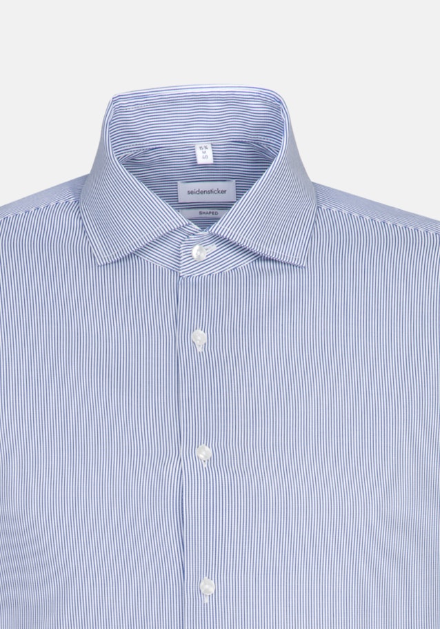 Easy-iron Cotele Business Shirt in Shaped with Kent-Collar in Medium Blue |  Seidensticker Onlineshop