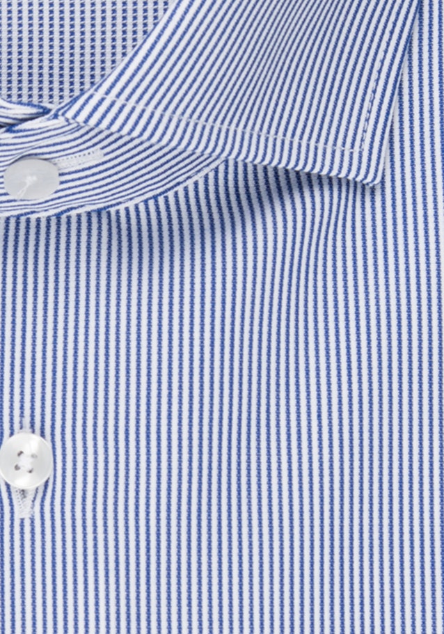 Bügelleichtes Cotele Business Hemd in Slim mit Kentkragen in Mittelblau |  Seidensticker Onlineshop