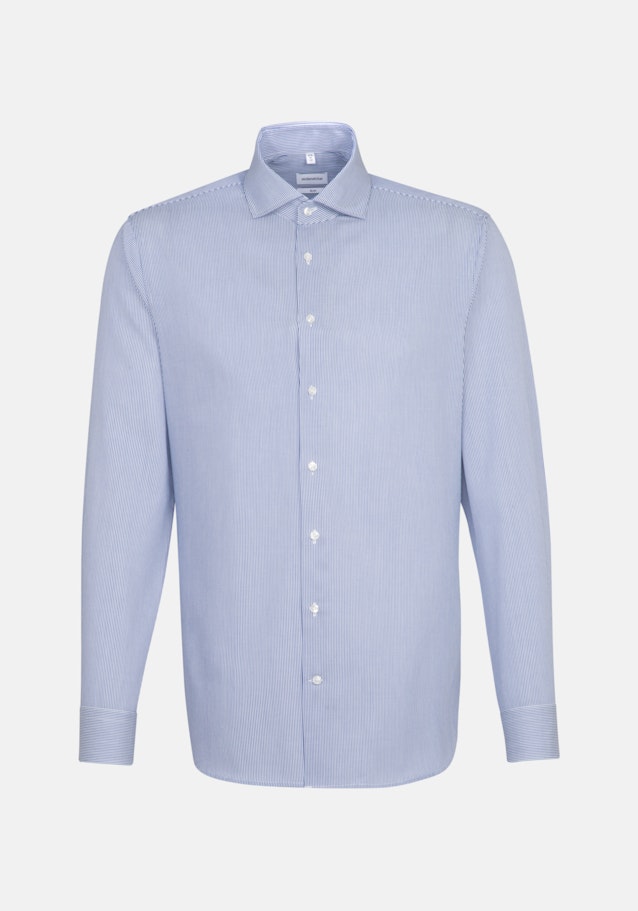 Easy-iron Cotele Business overhemd in Slim with Kentkraag in Middelmatig Blauw |  Seidensticker Onlineshop