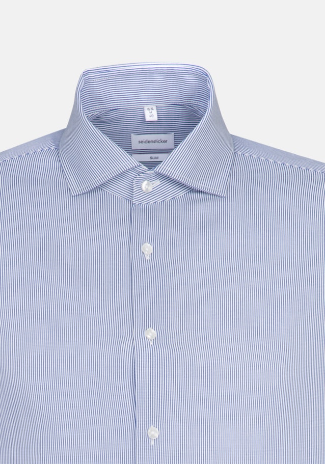 Easy-iron Cotele Business Shirt in Slim with Kent-Collar in Medium Blue |  Seidensticker Onlineshop