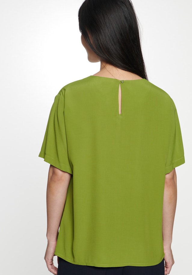 Korte mouwen Popeline Shirtblouse in Groen |  Seidensticker Onlineshop