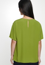 Regular fit Shirtbluse Uni in Grün |  Seidensticker Onlineshop