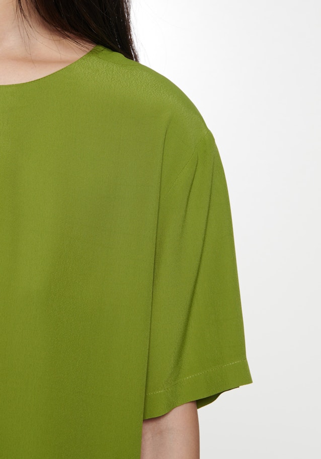 Kurzarm Popeline Shirtbluse in Grün |  Seidensticker Onlineshop