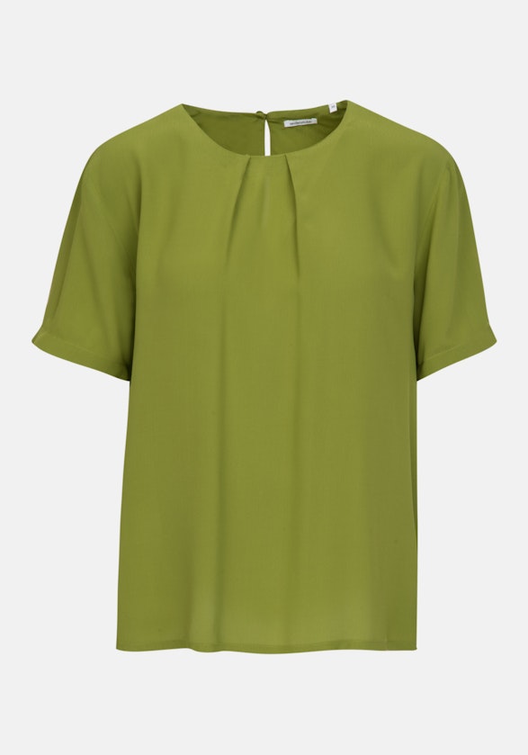 Short sleeve Poplin Shirt Blouse in Green |  Seidensticker Onlineshop