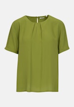 Regular fit Shirtbluse Uni in Grün |  Seidensticker Onlineshop