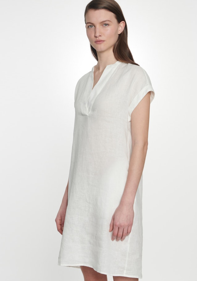 Leinen Midi Kleid in Ecru |  Seidensticker Onlineshop