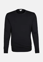 Gerader Schnitt (Normal-Fit) Pullover Uni in Schwarz |  Seidensticker Onlineshop