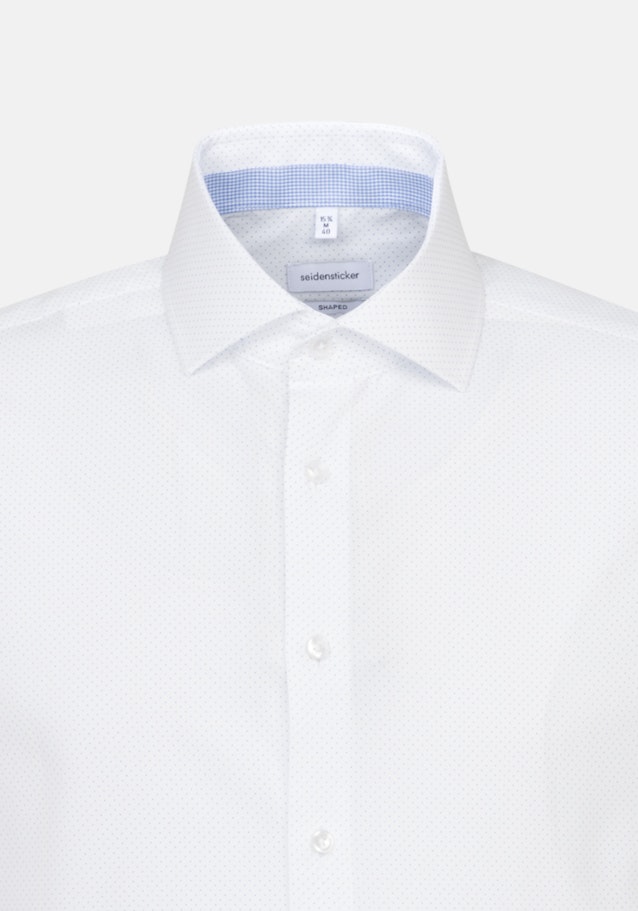 Poplin Short sleeve Business Shirt in Shaped with Kent-Collar in White |  Seidensticker Onlineshop