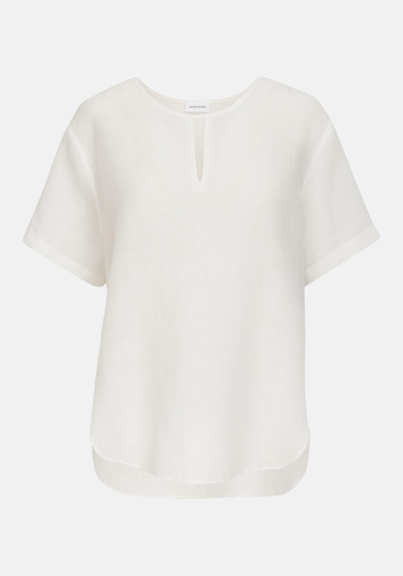 Kurzarm Leinen Shirtbluse in Ecru |  Seidensticker Onlineshop