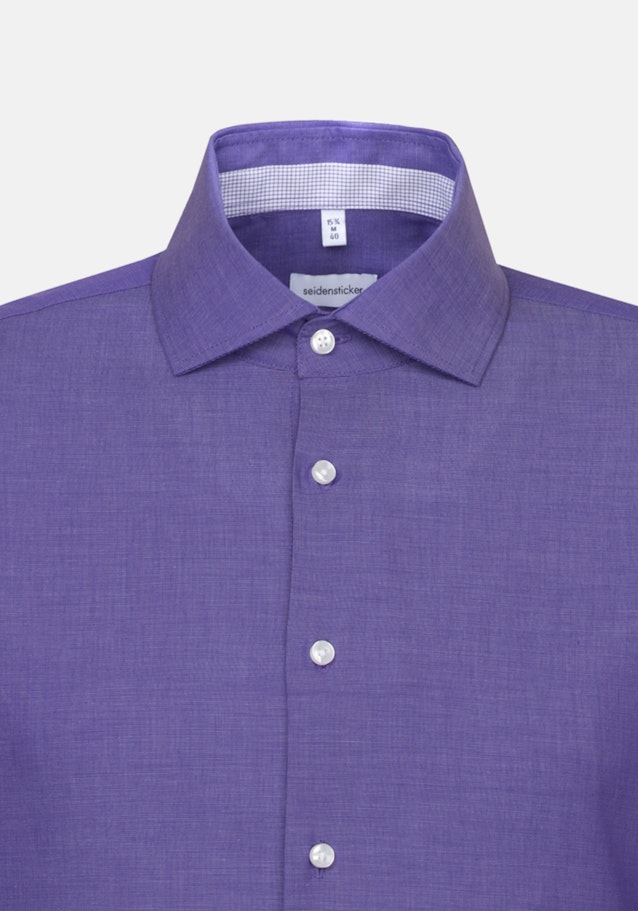 Non-iron Fil a fil Business Shirt in Shaped with Kent-Collar in Purple |  Seidensticker Onlineshop