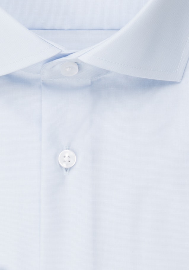 Bügelfreies Fil a fil Business Hemd in Shaped mit Kentkragen in Hellblau |  Seidensticker Onlineshop