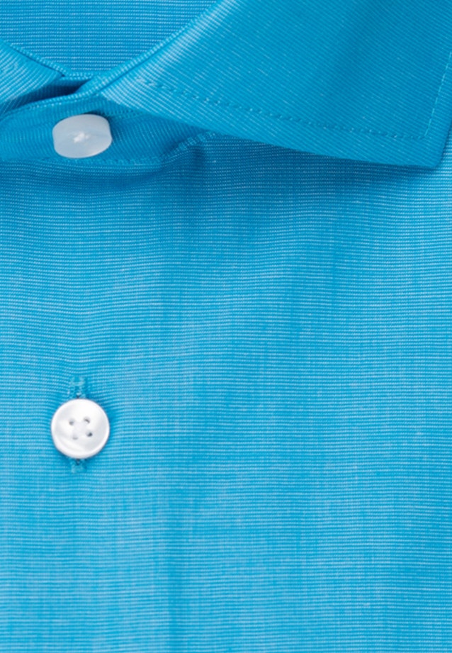Non-iron Fil a fil Business Shirt in Shaped with Kent-Collar in Turquoise |  Seidensticker Onlineshop