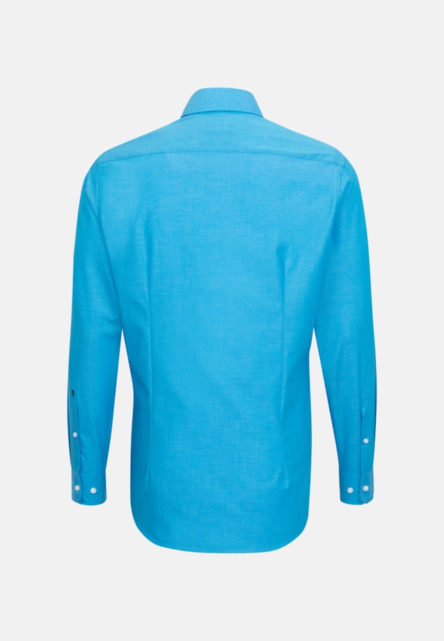 Non-iron Fil a fil Business Shirt in Shaped with Kent-Collar in Turquoise |  Seidensticker Onlineshop