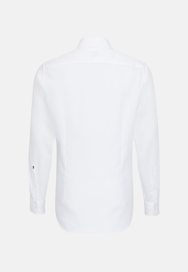 Bügelleichtes Cotele Business Hemd in Shaped mit Kentkragen in Weiß |  Seidensticker Onlineshop