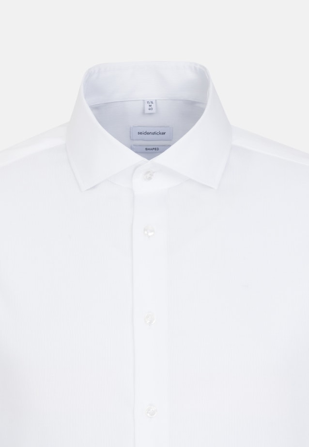 Easy-iron Cotele Business Shirt in Shaped with Kent-Collar in White |  Seidensticker Onlineshop
