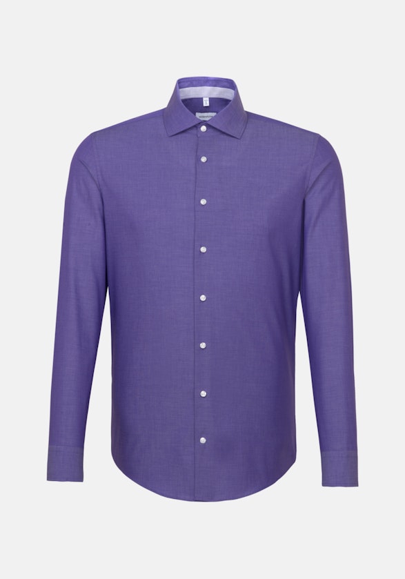 Non-iron Fil a fil Business overhemd in Slim with Kentkraag in Paars |  Seidensticker Onlineshop