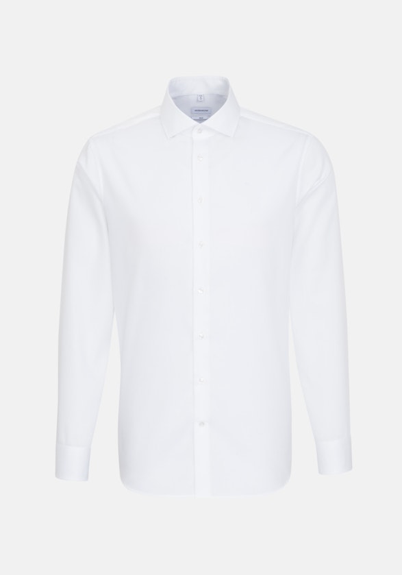 Easy-iron Cotele Business Shirt in Slim with Kent-Collar in White |  Seidensticker Onlineshop