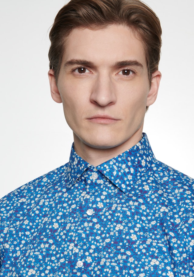 Business Shirt in Slim with Kent-Collar in Turquoise |  Seidensticker Onlineshop