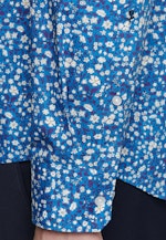 Slim Business Hemd Floral in Türkis/Petrol |  Seidensticker Onlineshop