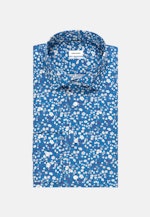 Slim Business Hemd Floral in Türkis/Petrol |  Seidensticker Onlineshop