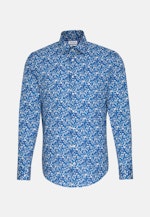 Slim Business Hemd Floral in Türkis/Petrol |  Seidensticker Onlineshop