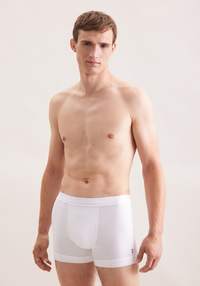 Boxer Uni dans Blanc | Boutique en ligne Seidensticker