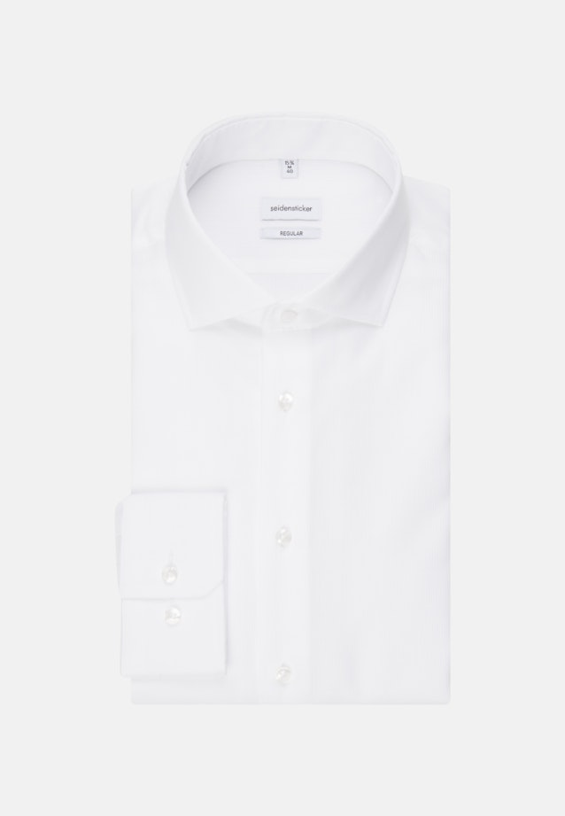 Easy-iron Cotele Business Shirt in Regular with Kent-Collar in White |  Seidensticker Onlineshop