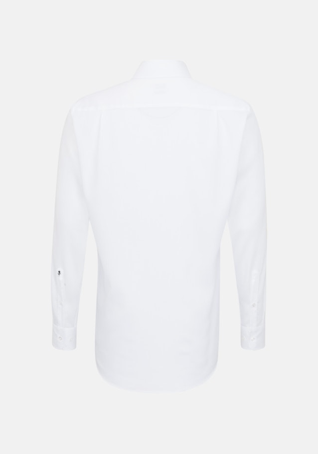 Chemise Business Regular Côtélé Col Kent in Blanc |  Seidensticker Onlineshop