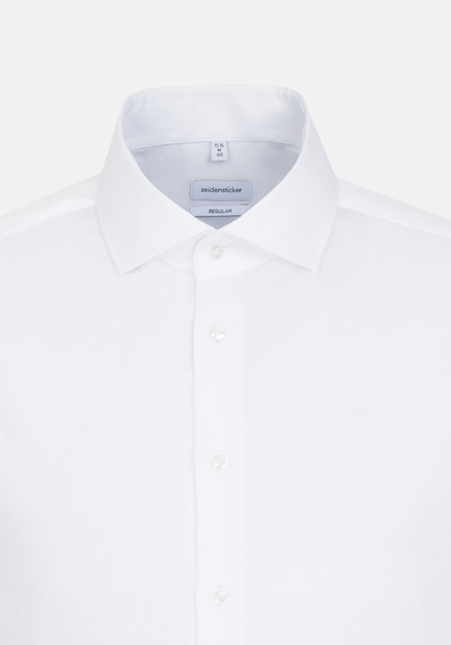 Bügelleichtes Cotele Business Hemd in Regular mit Kentkragen in Weiß |  Seidensticker Onlineshop