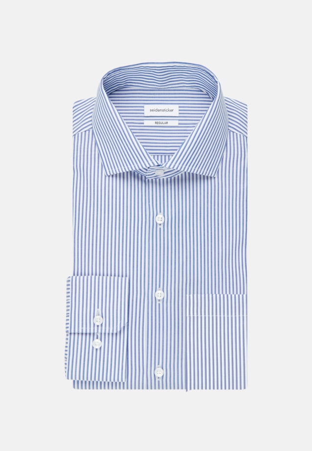 Regular Business Shirt Stripes in Medium Blue |  Seidensticker Onlineshop