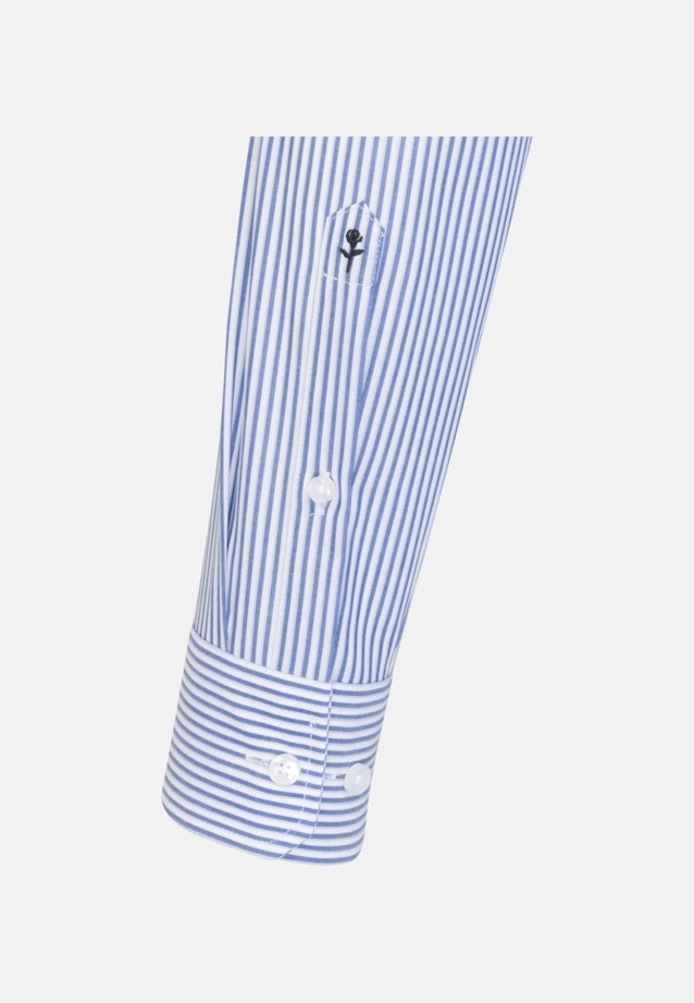Regular Business Shirt Stripes in Medium Blue |  Seidensticker Onlineshop