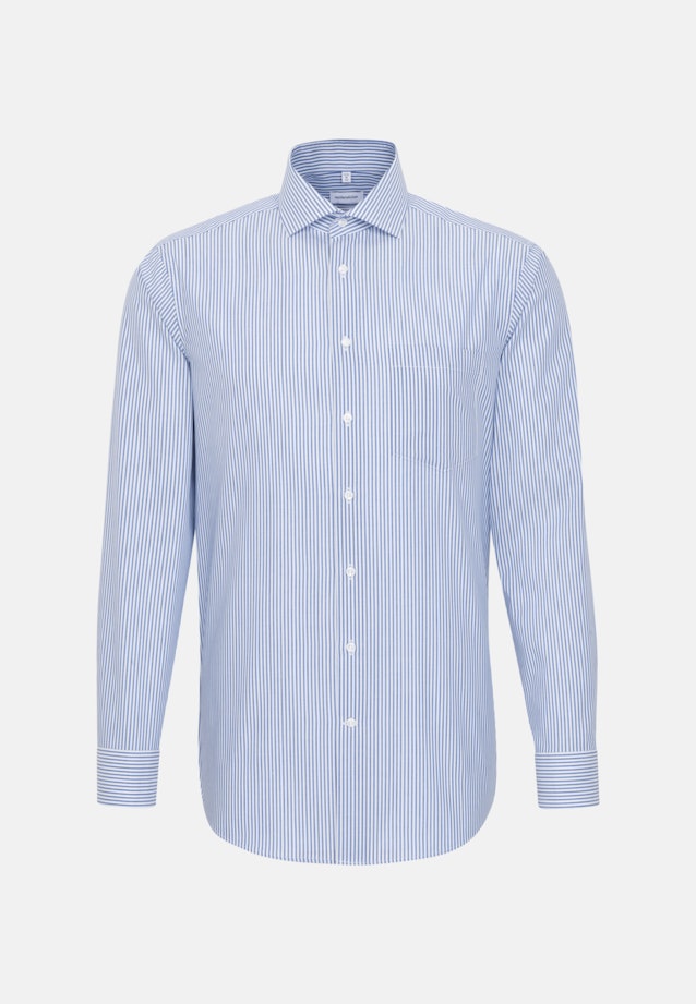 Regular Business Shirt Stripes in Medium Blue |  Seidensticker Onlineshop