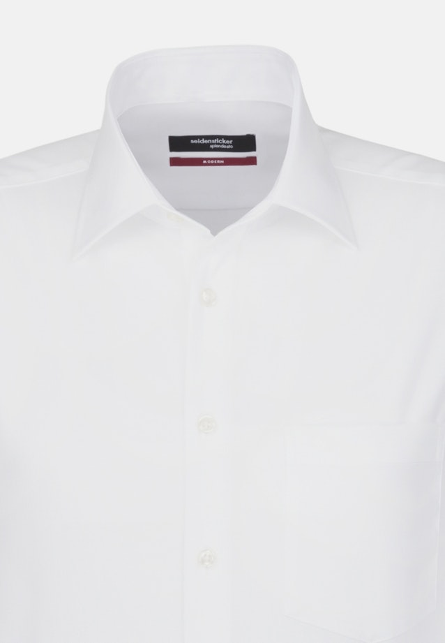 Easy-iron Poplin Business Shirt in Regular with Kent-Collar and extra long sleeve in White |  Seidensticker Onlineshop