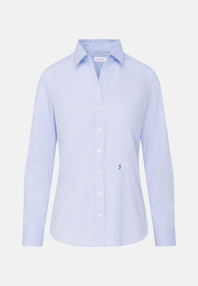 Hemdbluse mit Abnähern slim fit in Hellblau |  Seidensticker Onlineshop