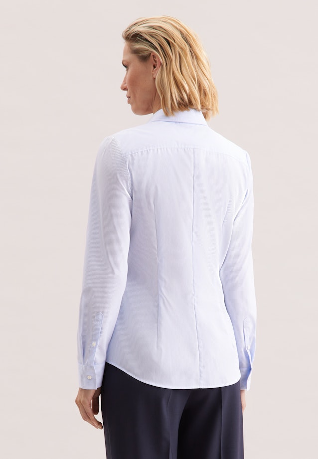 Hemdbluse mit Abnähern slim fit in Bleu Clair |  Seidensticker Onlineshop