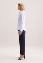 Hemdbluse mit Abnähern slim fit in Bleu Clair |  Seidensticker Onlineshop
