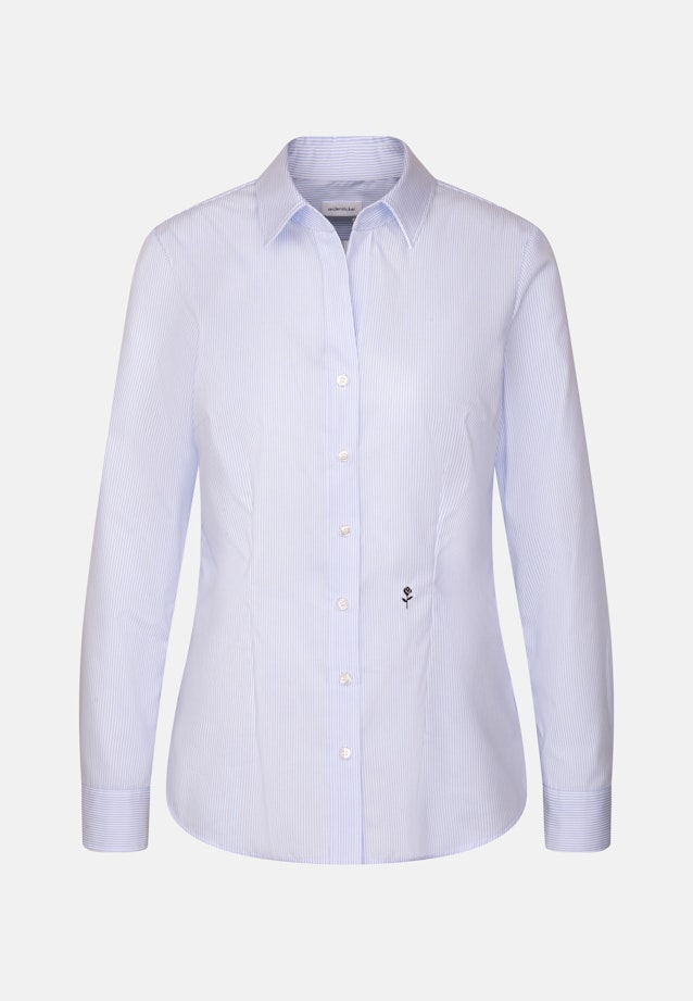 Hemdbluse mit Abnähern slim fit in Bleu Clair |  Seidensticker Onlineshop