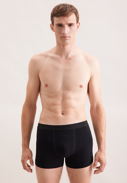 Tailored Boxer shorts Uni in Black |  Seidensticker Onlineshop