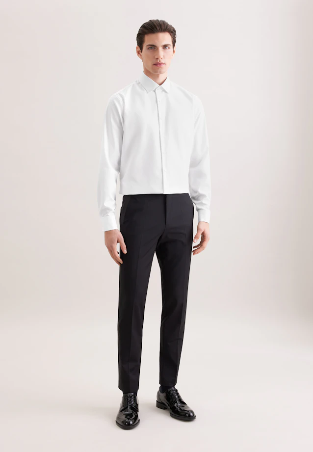 Slim Business Hemd Uni in Weiß |  Seidensticker Onlineshop