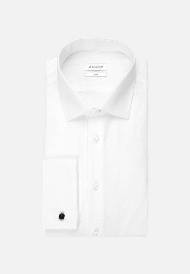 Slim Business Hemd Uni in Weiß |  Seidensticker Onlineshop