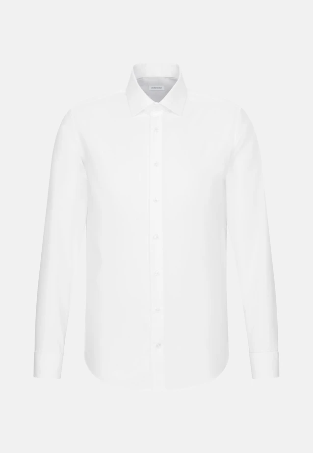 Slim Business Hemd Uni in Weiß |  Seidensticker Onlineshop