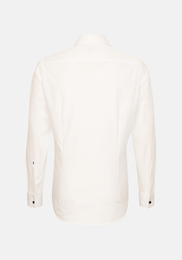 Non-iron Poplin Business Shirt in Slim with Kent-Collar in Ecru | Seidensticker Onlineshop