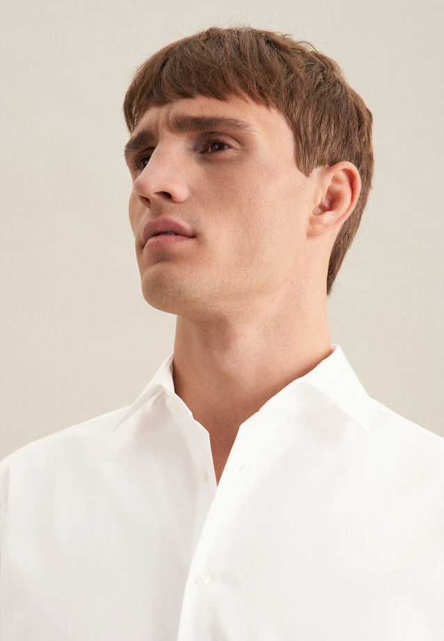Slim Business Hemd Uni in Ecru |  Seidensticker Onlineshop