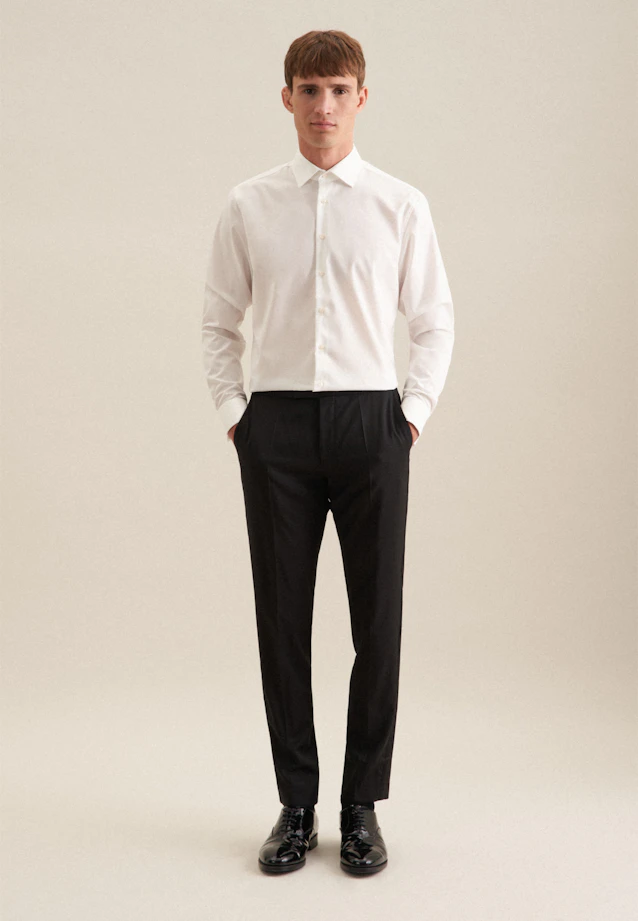Slim Business Hemd Uni in Ecru |  Seidensticker Onlineshop