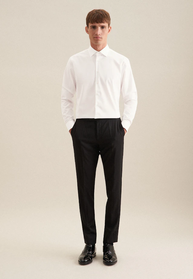 Slim Business Hemd Uni in Ecru |  Seidensticker Onlineshop