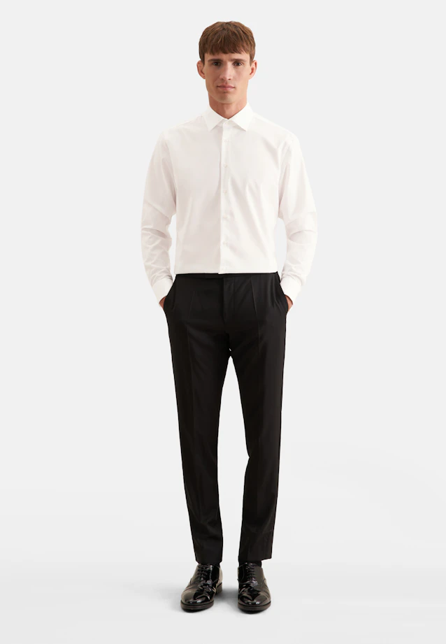 Slim Business shirt Uni in Ecru |  Seidensticker Onlineshop