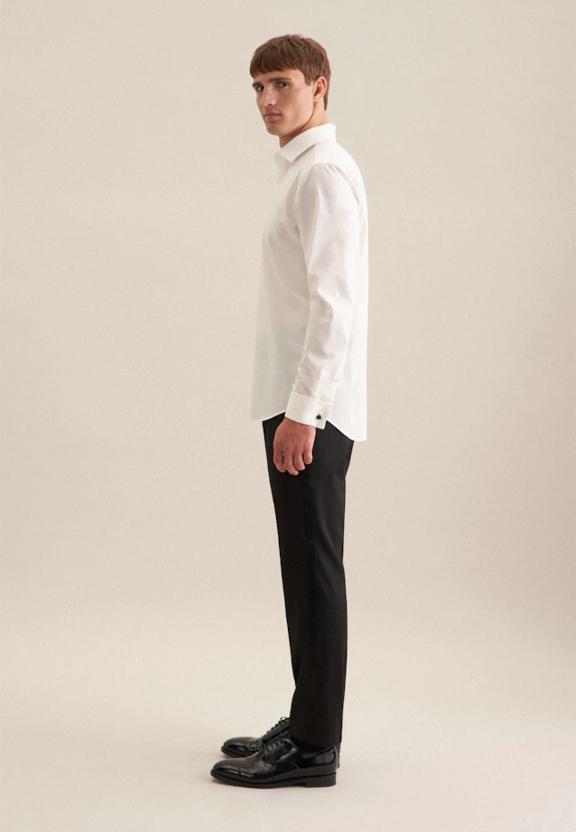 Slim Business Hemd Uni in Ecru |  Seidensticker Onlineshop