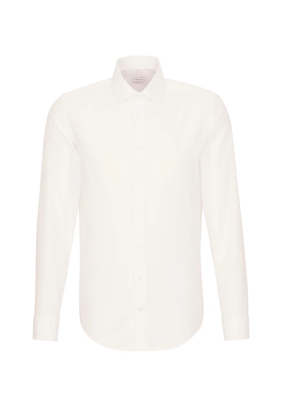 Slim Business shirt Uni in Ecru |  Seidensticker Onlineshop