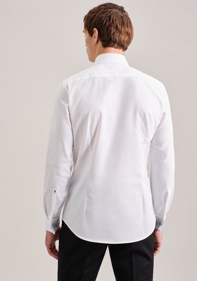 Non-iron Popeline Business overhemd in Slim with Kentkraag in Wit | Seidensticker Onlineshop