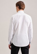 Chemise Business Slim Popeline Col Kent in Blanc |  Seidensticker Onlineshop